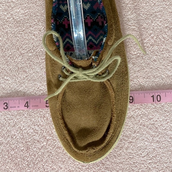 Vans Brown Suede Lace Up Loafers 9.5 - Picture 12 of 13